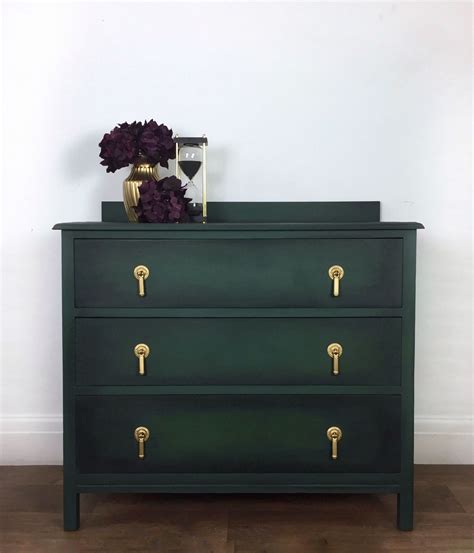 Buy gold chest of drawers online! Dark Green, Black And Gold Chest Of Drawers | Green ...