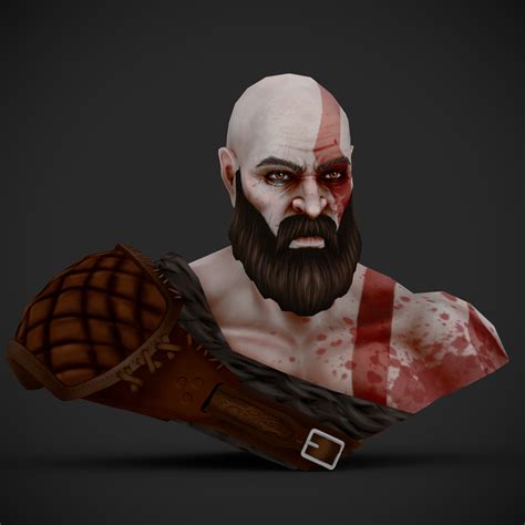 Artstation Kratos Handpainted