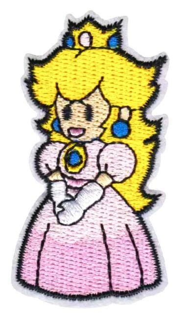 Super Mario Brothers Patch Princess Peach Iron On Applique 2 75 X 1 50 Ebay