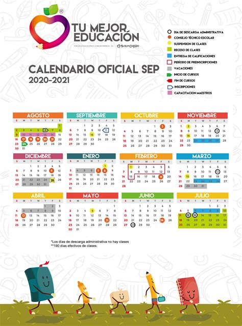 Presenta La Sep El Calendario Oficial Para El Ciclo Escolar 2020 2021
