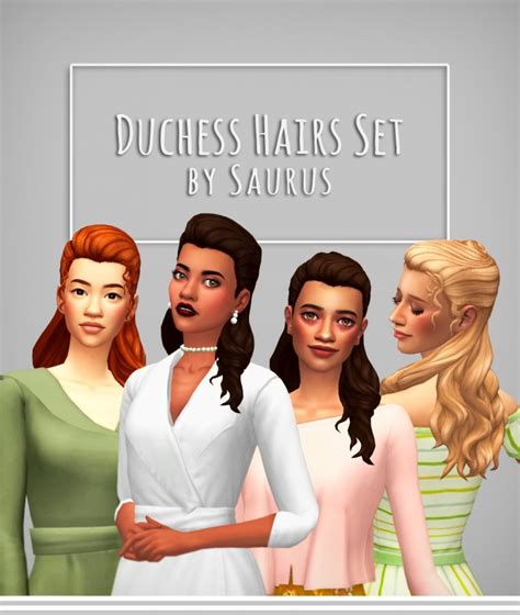 Duchess Hairs At Saurus Sims Sims 4 Updates