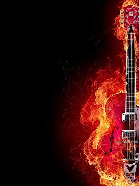 Flaming Guitar Wallpapers Top Free Flaming Guitar Backgrounds