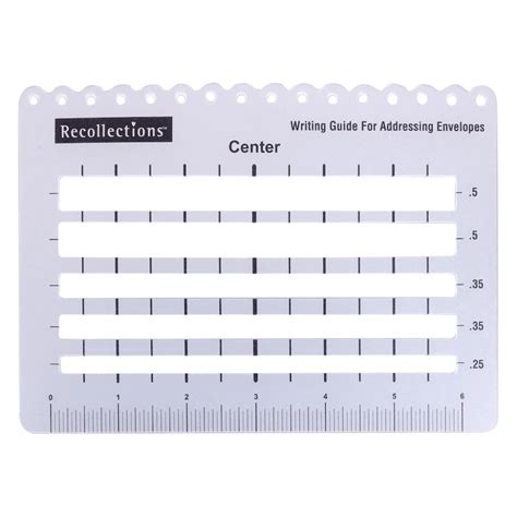 Address Writing Guide By Recollections Envelope Template Guided