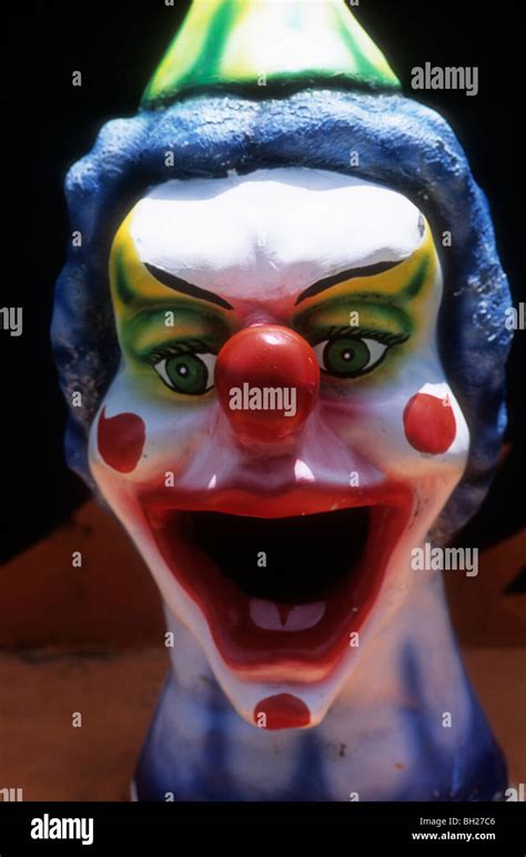 Scary Clown Head Stock Photo Alamy