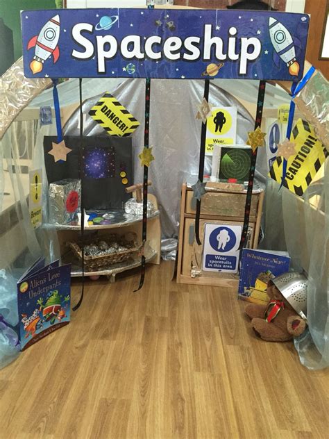 Our New Space Rocket Role Play Area In Mini Preschool Eyfs Space