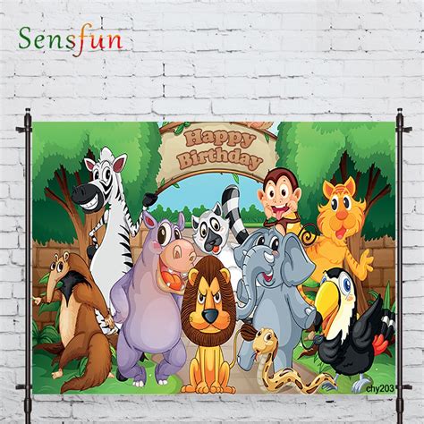 Sensfun Vinyl Photography Backdrop Cartoon Masha And Bear Kids 1st
