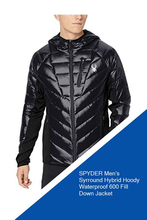 Spyder Mens Syrround Hybrid Hoody Waterproof 600 Fill Down Jacket