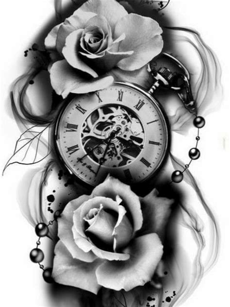 Pin By Anibal Queijo On Art Clock Tattoo Design Watch Tattoos