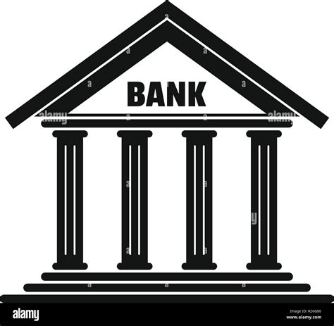 Bank Icon Simple Illustration Of Bank Vector Icon For Web Stock Vector