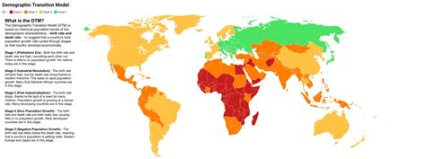 Every Country S Position On The Demographic Transition Model R MapPorn