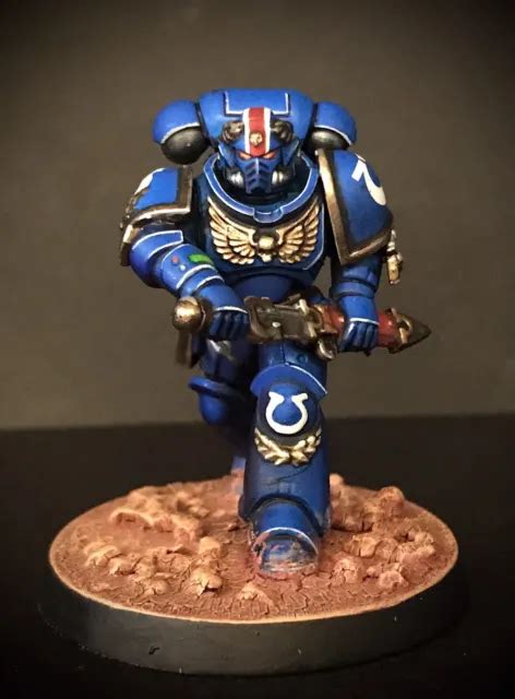 Ultramarines Lieutenant Calsius Pro Painted Warhammer K Primaris Space Marine Picclick Uk