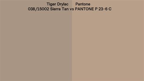 Tiger Drylac Sierra Tan Vs Pantone P C Side By Side