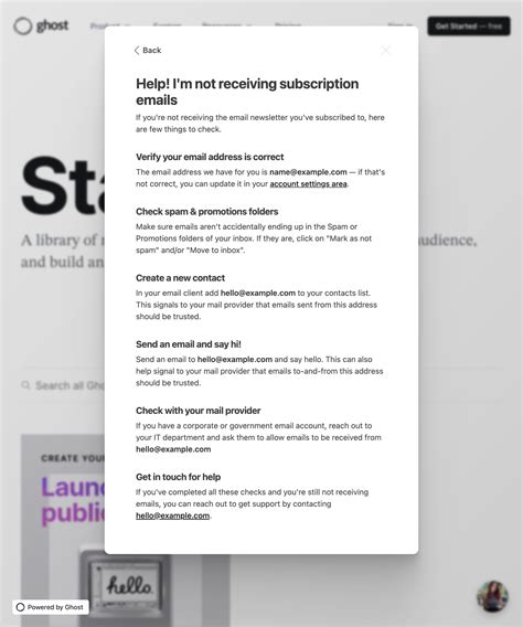 Email troubleshooting