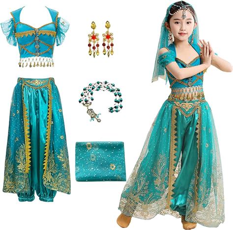 Déguisement De Princesse Jasmine Aladdin Et La Lampe Magique Pour Fille