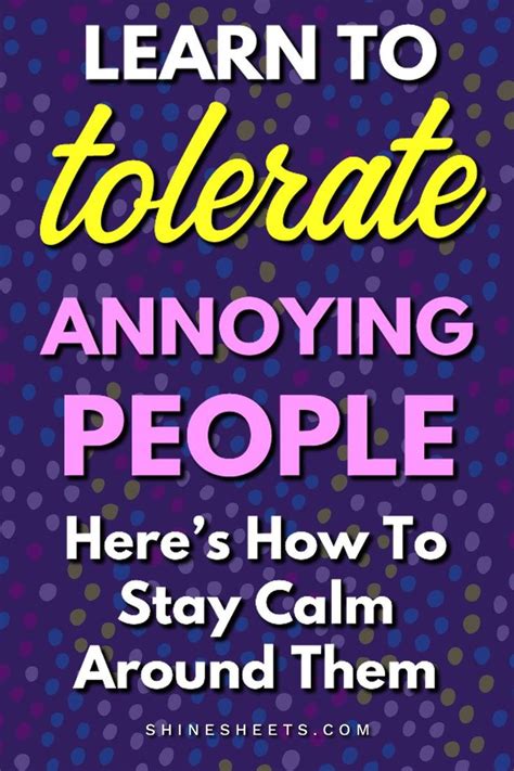 How To Deal With Annoying People Stay Calm Around Them Annoying People Dealing With Mean