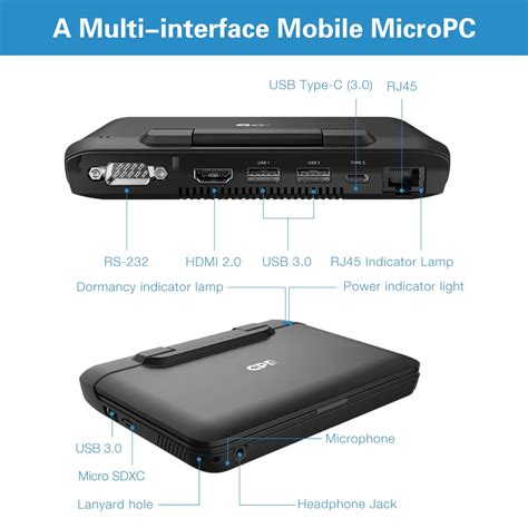 Gpd Micropc Micro Pc 6 Inch Intel Celeron N4120 Windows 10 Pro 8gb Ram
