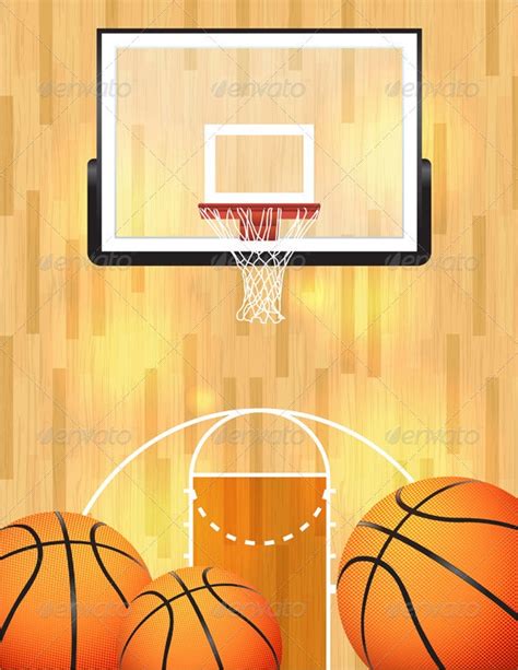 Vector Basketball Background By Enterlinedesign Graphicriver