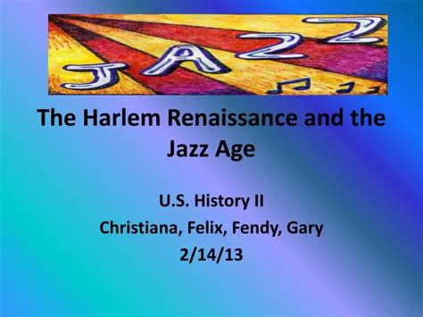 Ppt The Harlem Renaissance And The Jazz Age Powerpoint Presentation