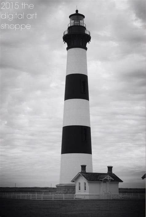 Digital Download Lighthouse Print Photo Photography Black And White