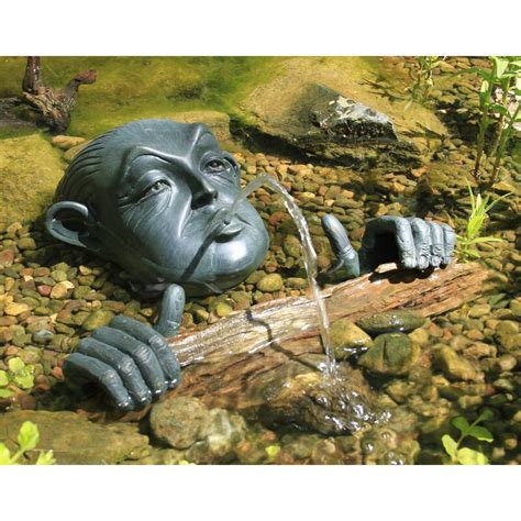 Aquascape Resin Man In Barrel Spitter Fountain And Reviews Wayfair