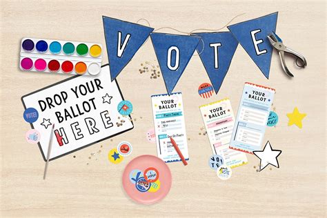 Freebie A Printable Kids Voting Kit For Mock Elections Barley And Birch