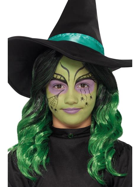Kids Witch Halloween Make Up Kit Aqua Au Smiffys Australia