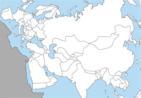 Printable Eurasia Map Printable Blank World