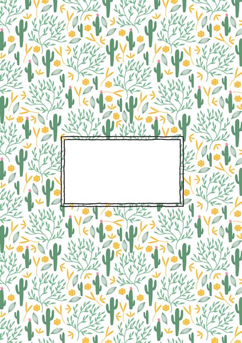 A Super Cute Binder Cover With Succulents Available For Download