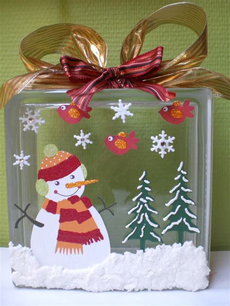 7 fabulous fall decor ideas | yesterday on tuesday. This and That: Glass block Christmas decoration