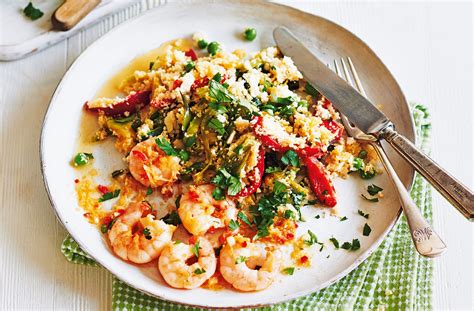 The Low Carb Diabetic Garlic And Chilli Prawns With Cauliflower Rice