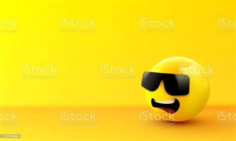 Gesicht Mit Sonnenbrille Emoji Emoticon Mit Dunkler Sonnenbrille Wie
