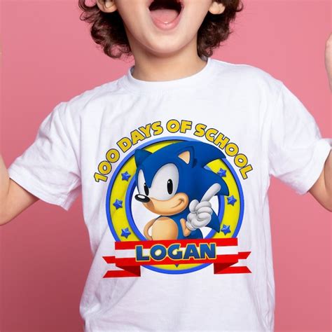 Sonic The Hedgehog 100 Days Of School Etsy