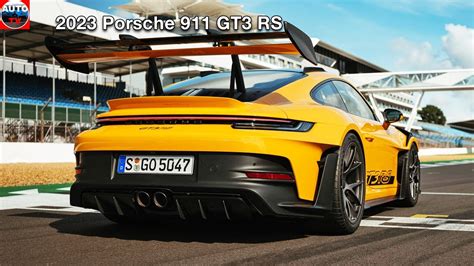 All New 2023 Porsche 911 Gt3 Rs In Signal Yellow Youtube