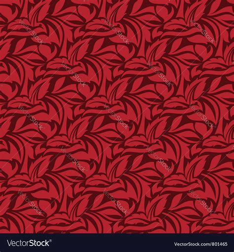 Red Seamless Wallpaper Pattern Royalty Free Vector Image