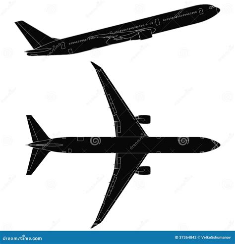 Airplane Vector Side