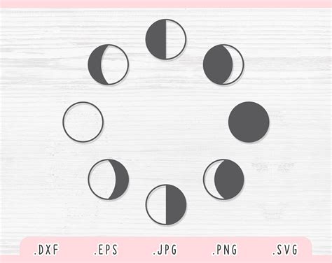 Moon Phases Svg Cut Files