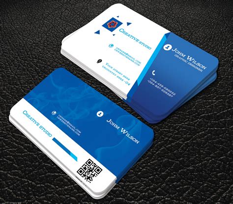Free Download Blue Colour Business Cards Professional Business Card