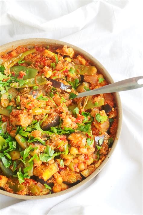 Quinoa Dinner Skillet Vegan Meal Prep Recipe Beauty Bites