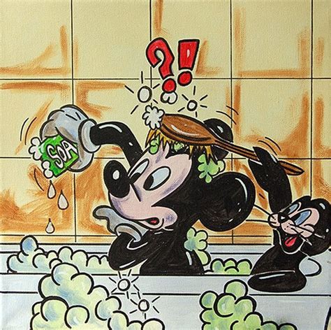 Donald Duck Originele Tekening Mickey Mouse Bathtub Catawiki