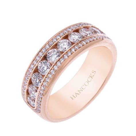 Stunning 18ct Rose Gold Diamond Set Wedding Ring H1200 75 768x768 