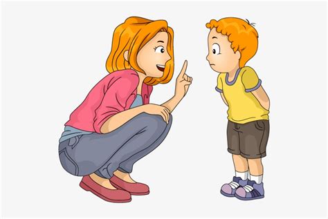 Teaching Cartoon Png Mother Talking To Son Clipart Transparent Png
