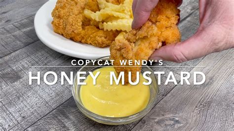 Copycat Wendy S Honey Mustard Dipping Sauce YouTube