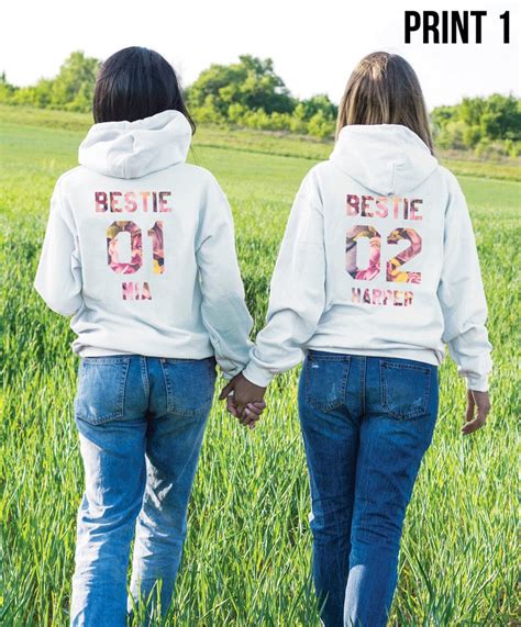 Best Friend Matching Hoodie Personalzied T For Best Etsy
