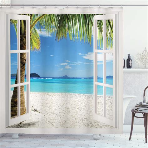 Beach Theme Shower Curtains Curtains And Drapes 2023