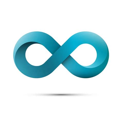 Infinity Symbol Vector Endless Sign Loop Logo Isolated On White