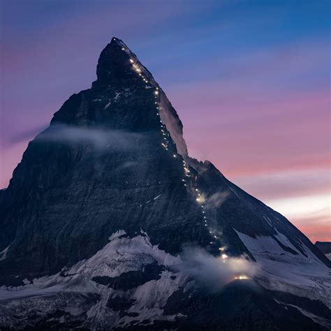 Matterhorn Wallpaper 4k Mountain Dusk Peak Sunrise Switzerland 5k