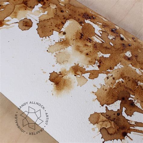 How To Paint Flowers With Coffee And Tea Sandy Allnock