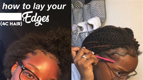 How To Lay Your Edges Down Baby Hair Tutorial Youtube