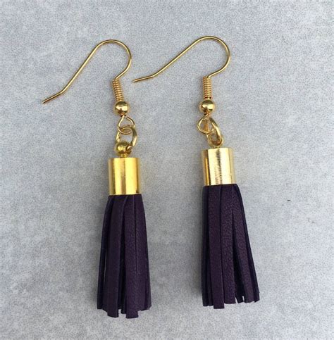 Leather Tassel Earrings By Miller And Jeeves