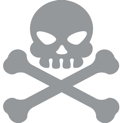 Skull And Crossbones Emoji Clipart Free Download Transparent Png